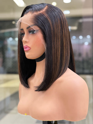 LAGOS Hairline HD Peruvian Lace Frontal Wig CC02 10 Inch