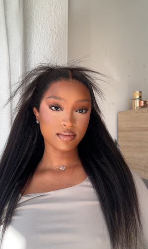 Pre-Cut Peruvian 13x4 Lace Frontal Wig – Kinky Straight