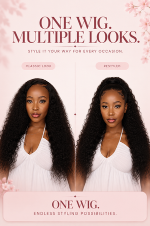 Peruvian 9x6 Pre Cut Pre Bleached Water Wave Lace Wig