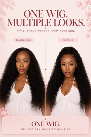 Peruvian 9x6 Pre Cut Pre Bleached Water Wave Lace Wig
