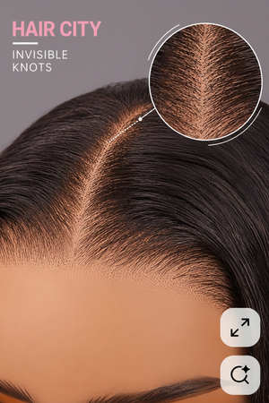 Luxury Invisible Knot HD Lace Frontal Wig Straight 22 Inch