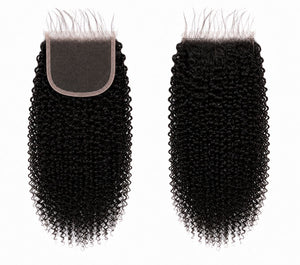 BRAZILIAN 10A 4x4 Closure Jerry Curl