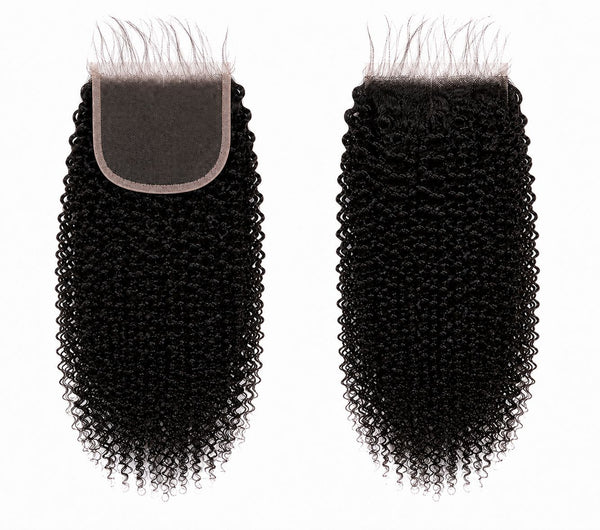 BRAZILIAN 10A 4x4 Closure Jerry Curl