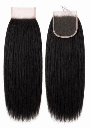 BRAZILIAN 10A 4x4 Closure Kinky Straight