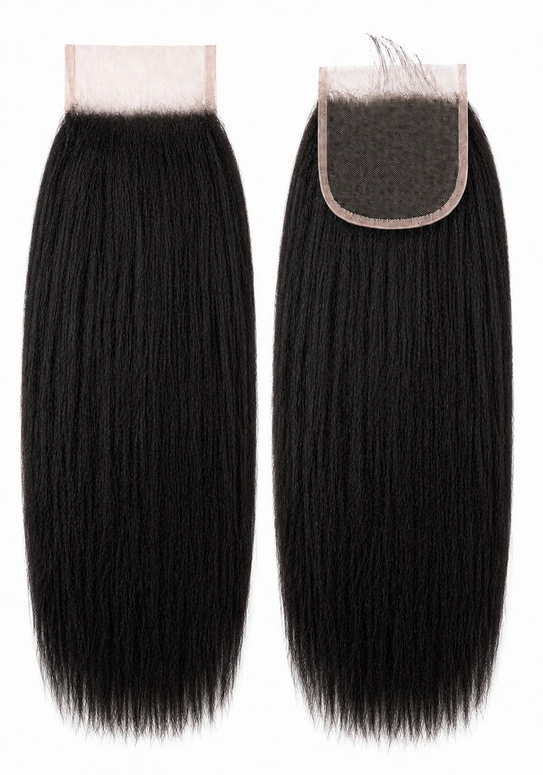 BRAZILIAN 10A 4x4 Closure Kinky Straight