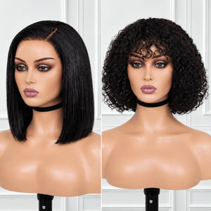 2 for 1 Wig Combo |Peruvian Lux High Density Bob 10" + Zoe