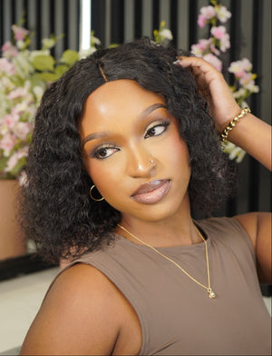 Brazilian Middle Part Wig - Water Wave - 8"