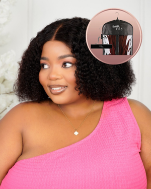 Brazilian 4x4 Kinky Curl and Travel Bag