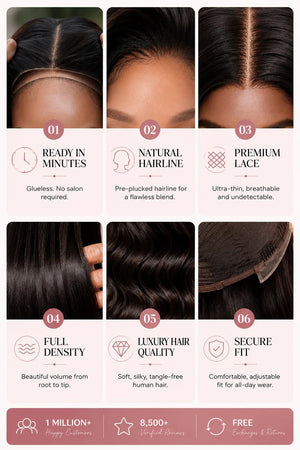 Drawstring Brazilian Pre-Cut Lace Wig Deep Wave