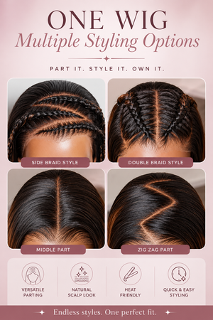 Brazilian Lace Front Wig KINKY STRAIGHT