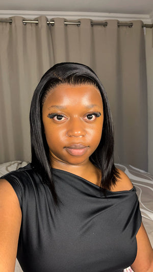 Drawstring Brazilian Pre Cut 13x4 Lace Wig Straight