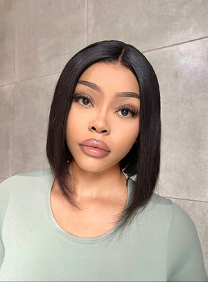 Peruvian LUX 13x4 Lace Frontal Wig Straight Bob