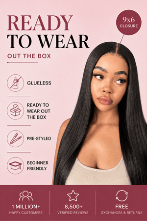 Peruvian 9x6 Pre Bleached Straight Lace Wig