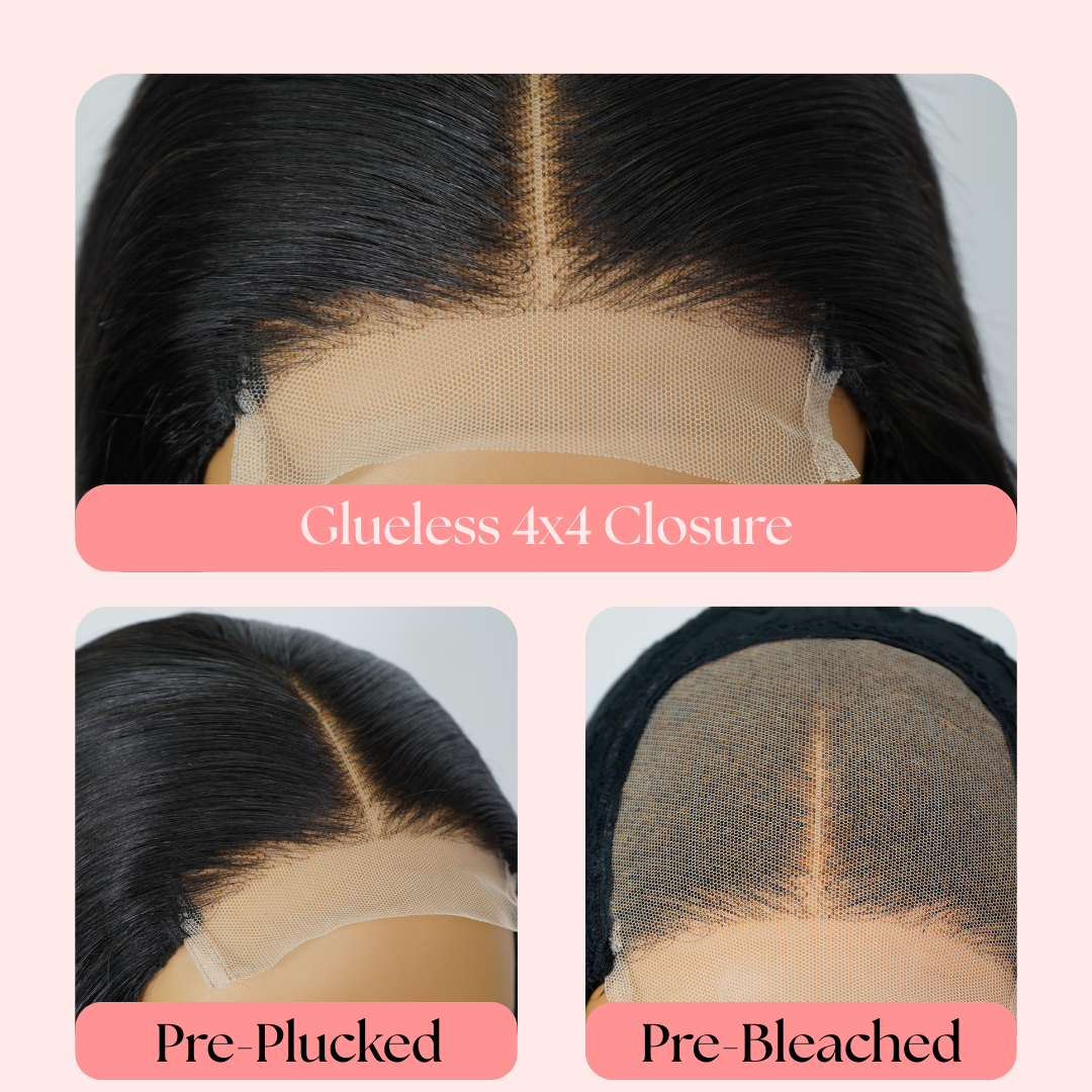 PreGlam Brazilian 4x4 Lace Wig Straight Bob