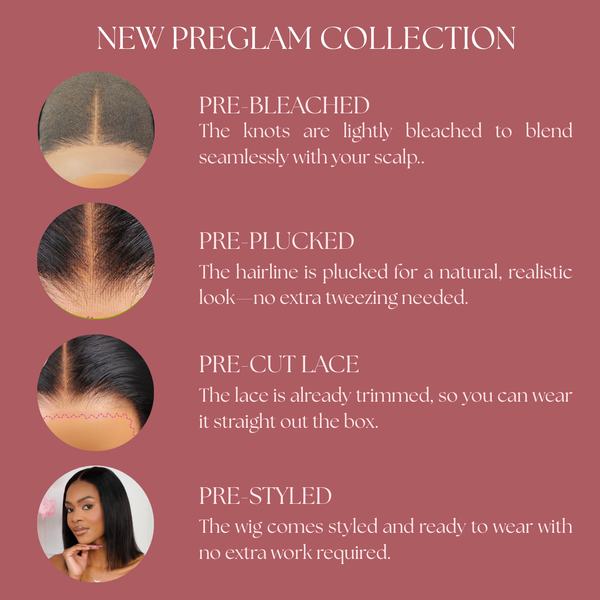 PreGlam Brazilian 4x4 Lace Wig Straight