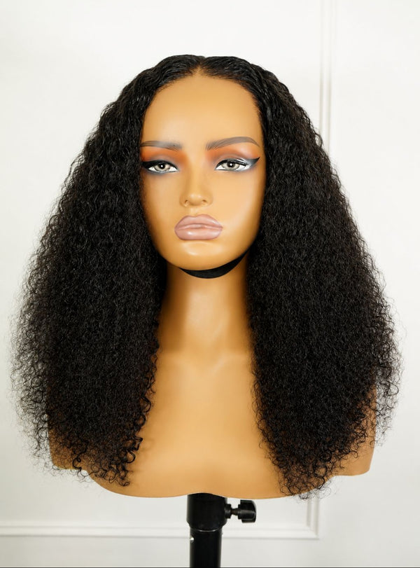 Luxury Invisible Knot HD Lace Frontal Wig R Curl 18 Inch