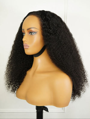 Luxury Invisible Knot HD Lace Frontal Wig R Curl 18 Inch