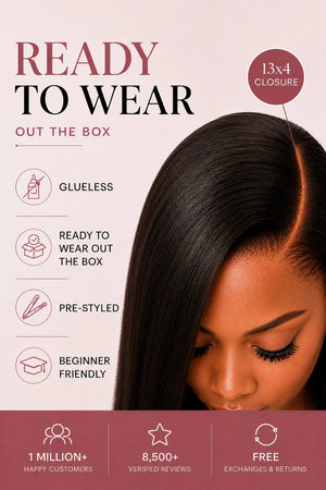 Pre-Cut Peruvian 13x4 Lace Frontal Wig – Kinky Straight