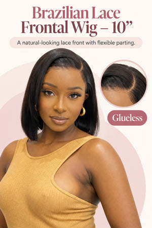 2 for 1 Brazilian Wig Combo | 10″ Lace Frontal + Brandy Water Wave Fringe