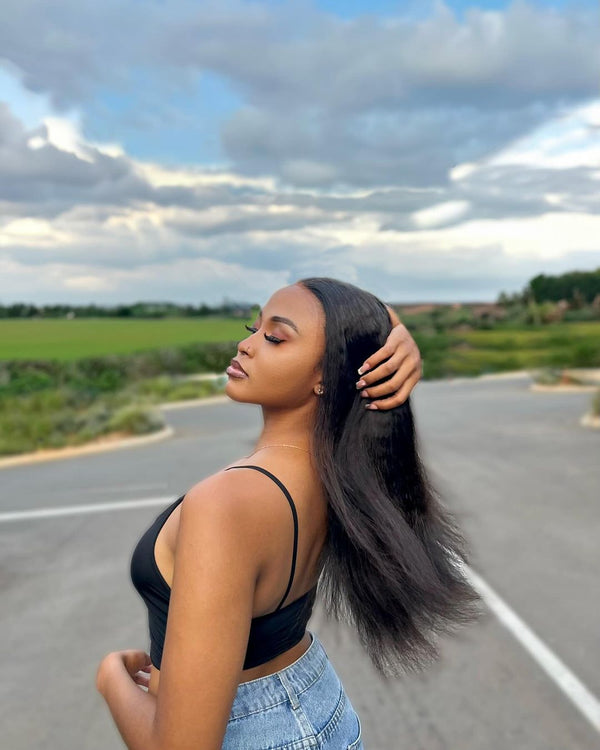 Brazilian Lace Front Wig KINKY STRAIGHT