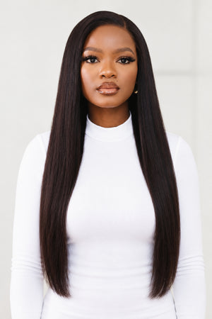 2 for 1 Brazilian Wig Combo | Straight 16″ Lace Front + Water Wave 12″ 4×4