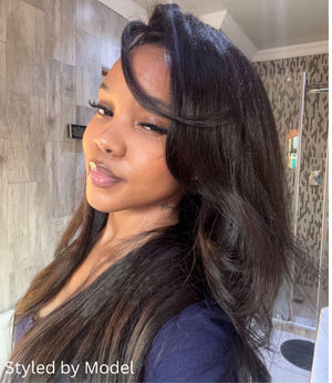 Pre-Cut Peruvian 13x4 Lace Frontal Wig – Kinky Straight