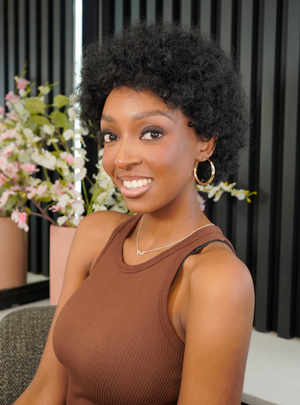 Brazilian Curly Afro full Cap 8"