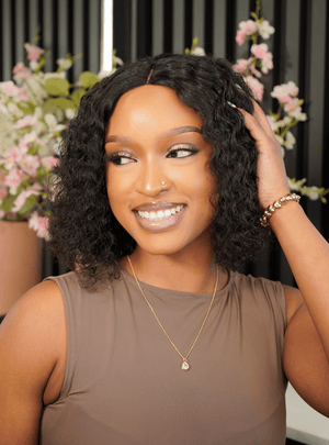Brazilian Middle Part Wig - Water Wave - 8"