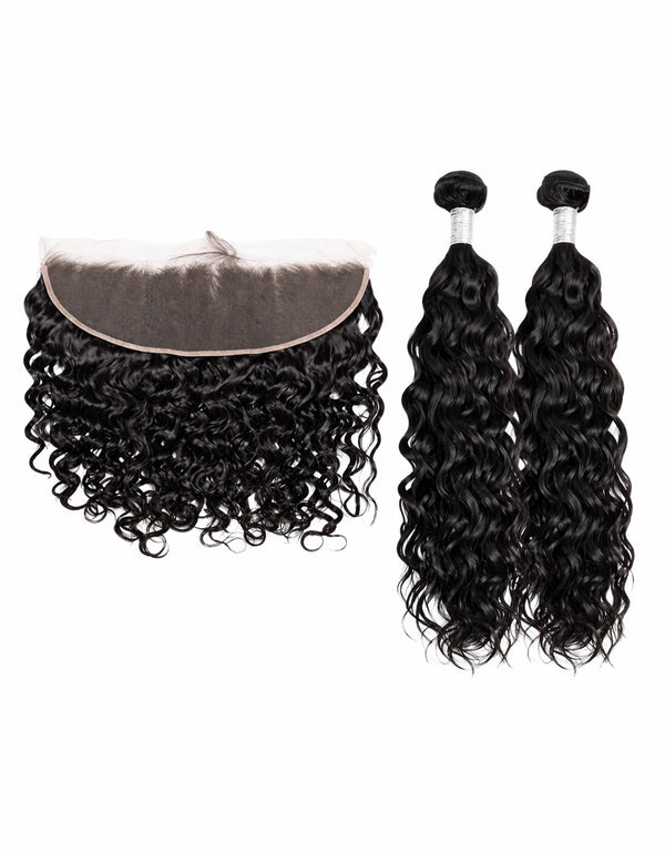 Brazilian 13x4 Frontal and Bundle Combo - Water Wave
