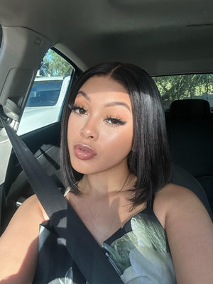 Brazilian Lace Front Wig - Straight - 8"