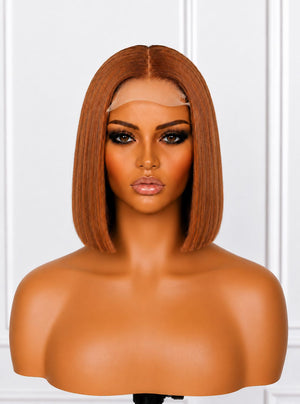Vietnamese Bob Lace Wig Straight Copper