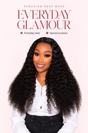Drawstring Peruvian Lux Full Volume Deep Wave