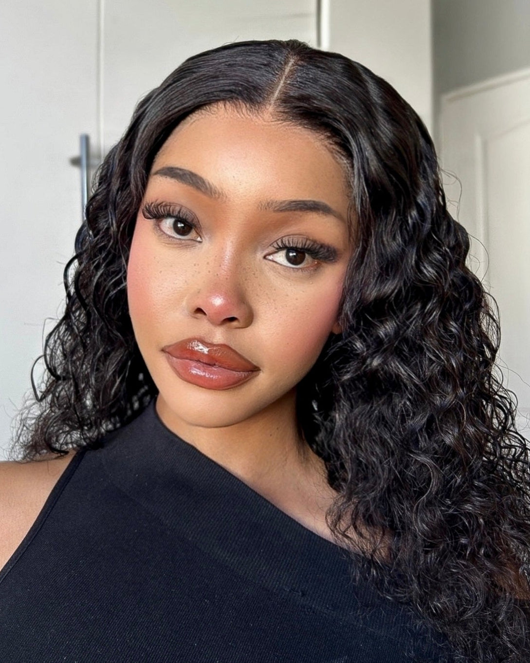 Brazilian Water Wave Lace Front Wig - 18