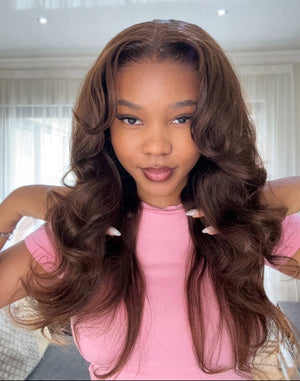Brazilian Lace Front Wig Bodywave Col 4 20 Inch