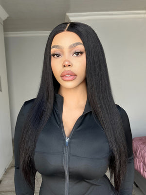 Pre Cut Brazilian 13x4 Drawstring Lace Wig Straight