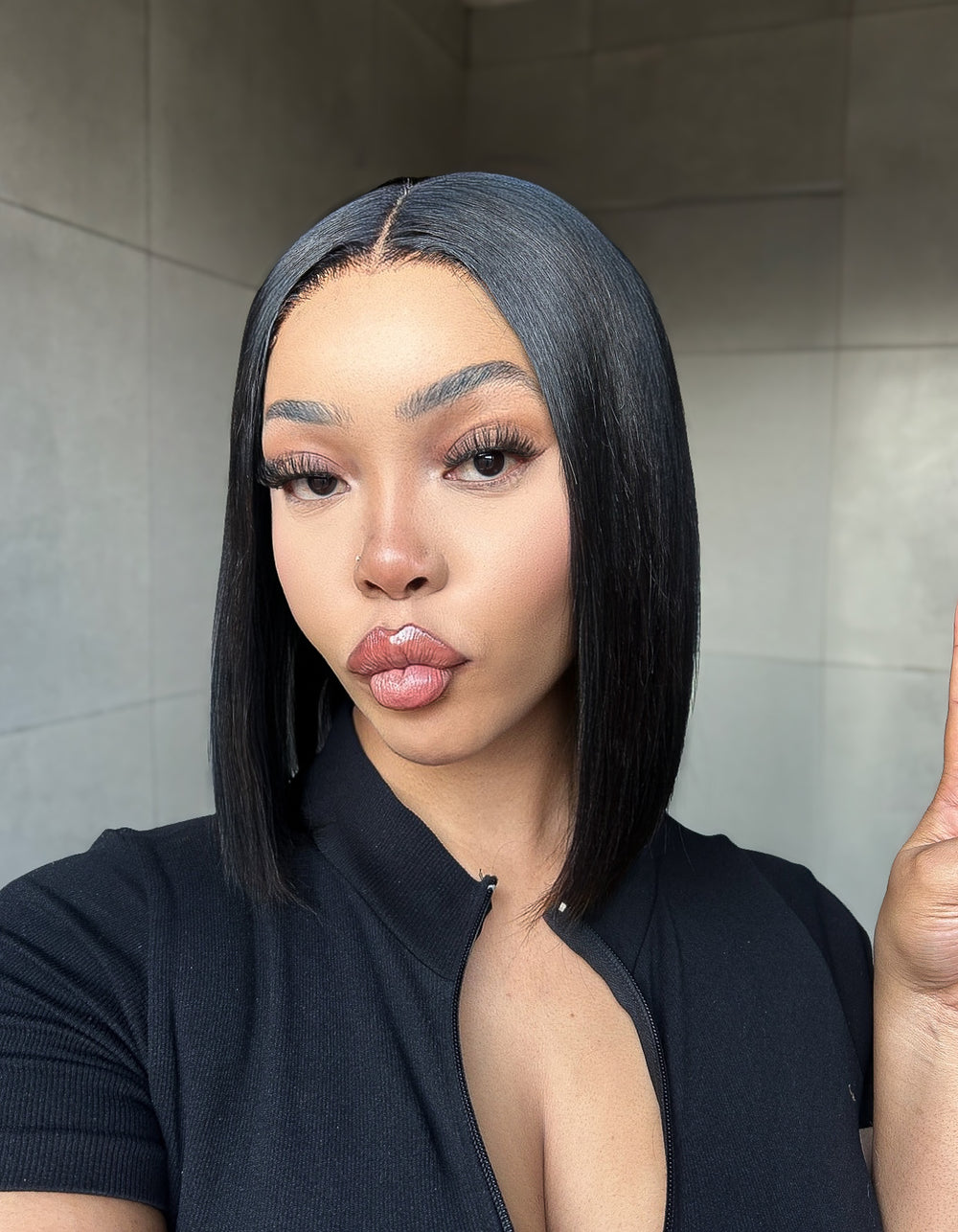 Glueless Brazilian Bob 8 inch