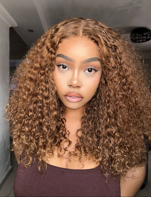 Brazilian 5x5 Lace Wig Golden Dream Wave 18 Inch