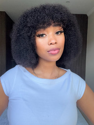 Brazilian Kinky Curl Fringe - Gabby