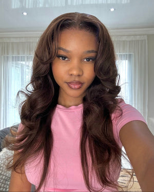 Brazilian Lace Front Wig Bodywave Col 4 20 Inch