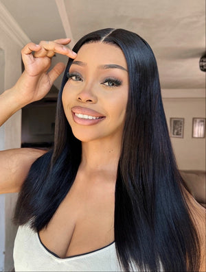 Double Drawn Peruvian Lace Front wig - Kimmie - 18"