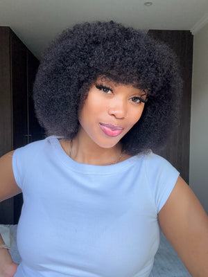 Brazilian Kinky Curl Fringe - Gabby