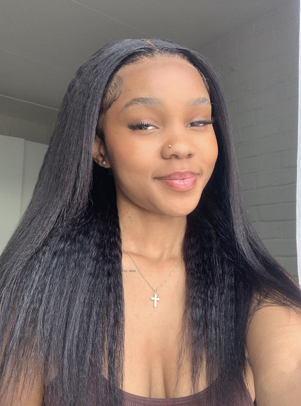 Brazilian Lace Front Wig KINKY STRAIGHT