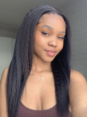 Brazilian Lace Front Wig KINKY STRAIGHT