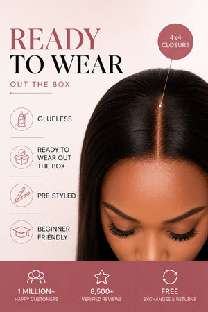 Pre-Cut Brazilian 4x4 Lace Closure Wig – Deep Wave