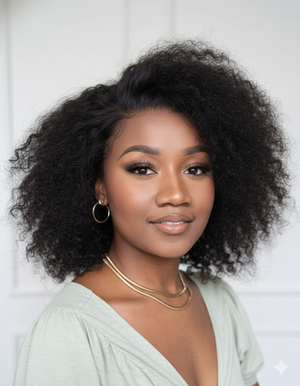 Peruvian Lace Front Wig - Jerry Curl