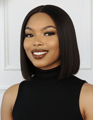 Brazilian Middle Part Wig - Straight - 8"
