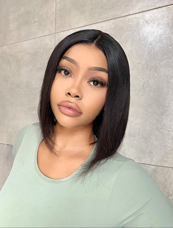 Peruvian LUX 13x4 Lace Frontal Wig Straight Bob