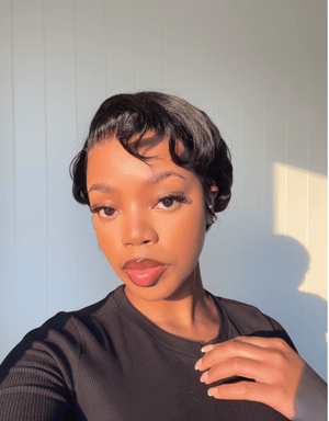 Brazilian 13x4 Lace Frontal Wig Pixie Cut Col