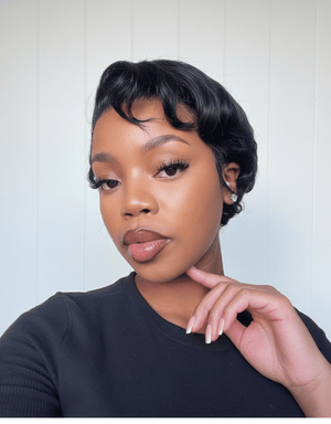 Brazilian 13x4 Lace Frontal Wig Pixie Cut Col