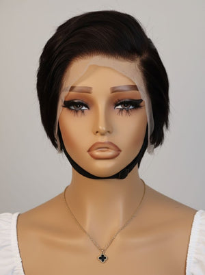 Brazilian 13x4 Lace Frontal Wig Pixie Cut Col